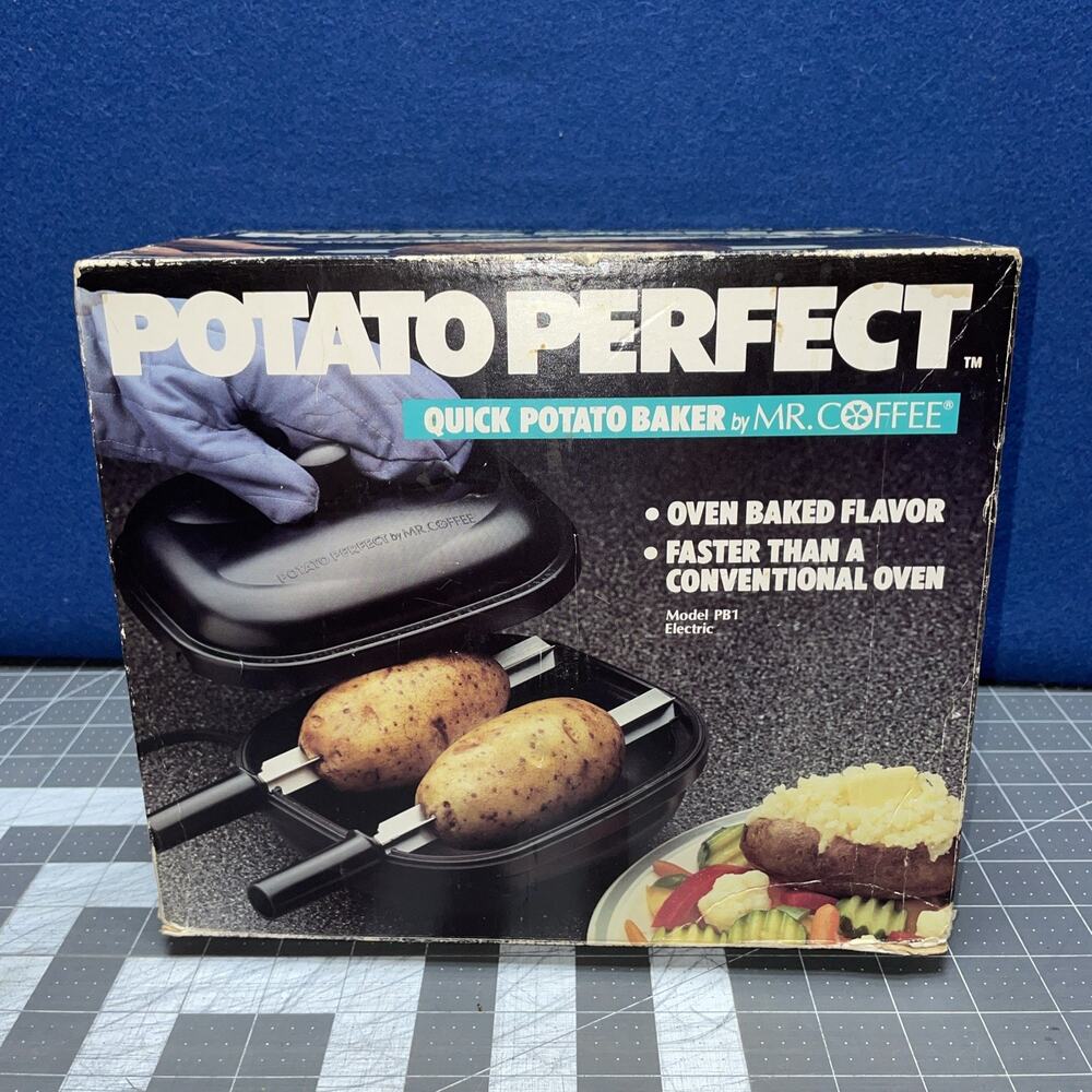 Vintage Potato Perfect PB-1 Electric Quick Potato Baker By Mr Coffee
